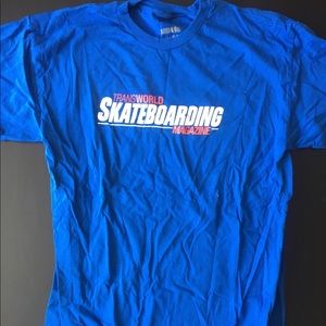 Vintage Transworld Skateboarding Tee - Blue - L